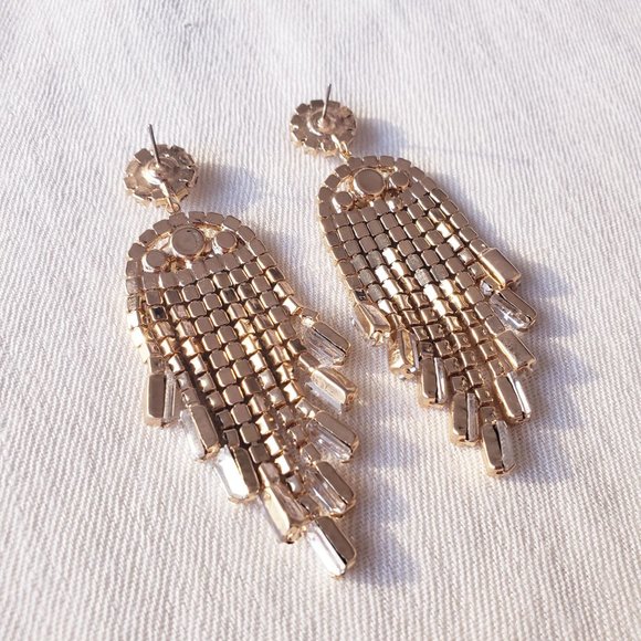 ✿3for$21✿ Statement Crystal Chandelier Earrings - Picture 4 of 5